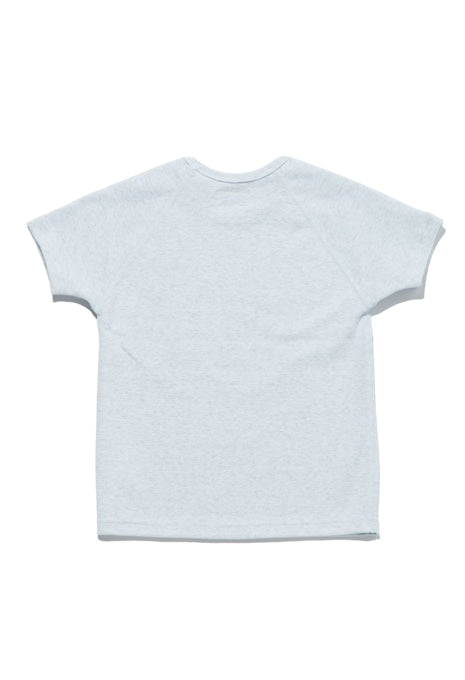 キッズ ストレッチフライス ショートスリーブ Tシャツ - SAX