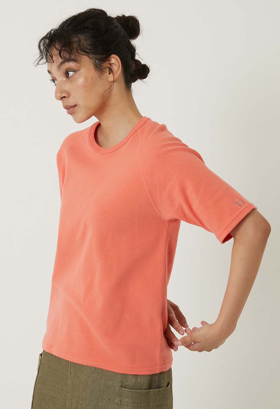 ストレッチフライス リラックスフィット SS Tシャツ ウィメンズ - DARK ORANGE