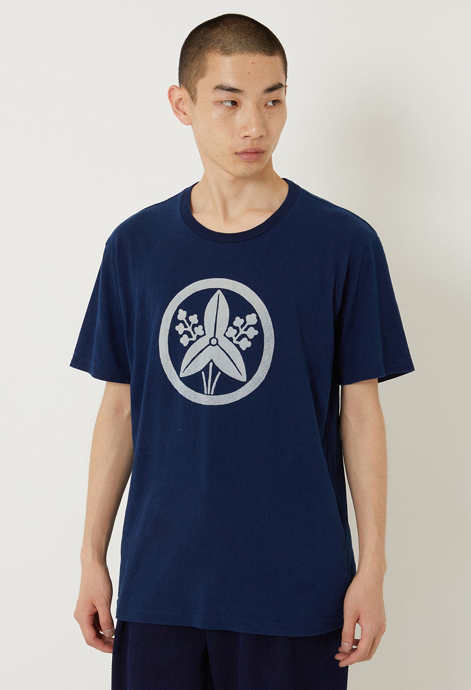 オモダカバッセン インディゴTシャツ - INDIGO