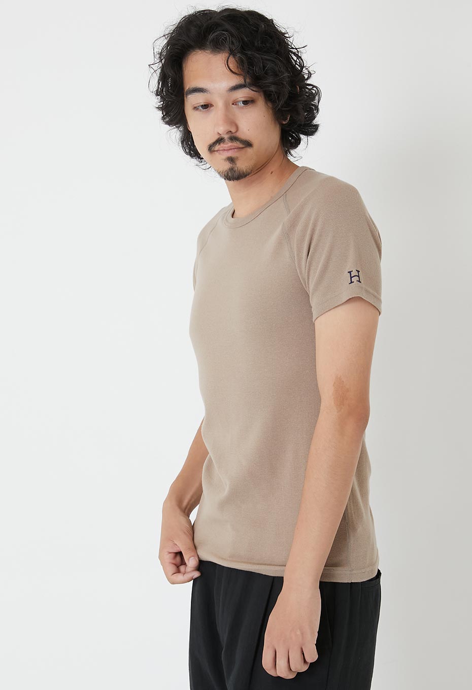 ストレッチフライス ショートスリーブ Tシャツ - SAND