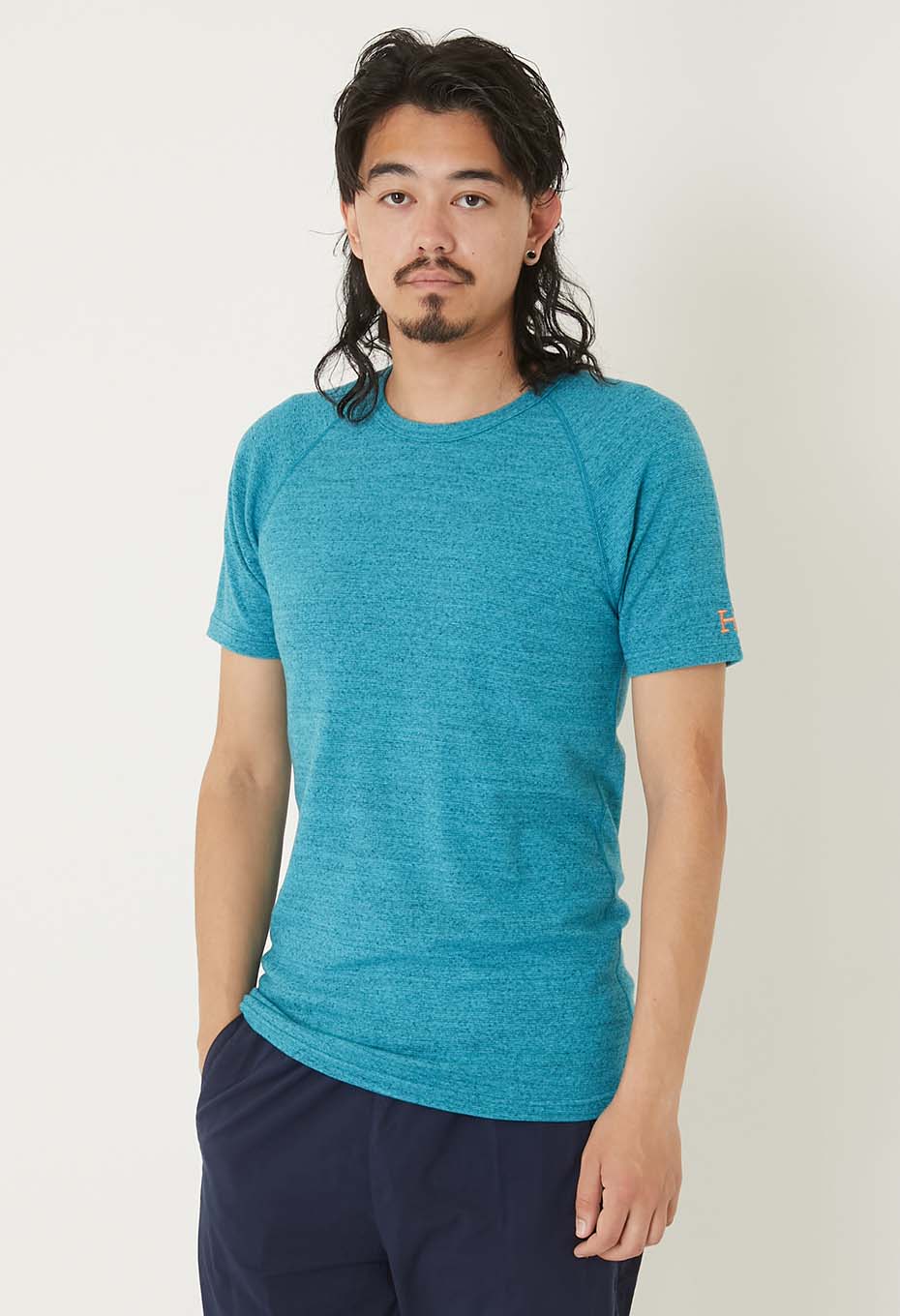 ストレッチフライス ショートスリーブ Tシャツ - CB BLUE