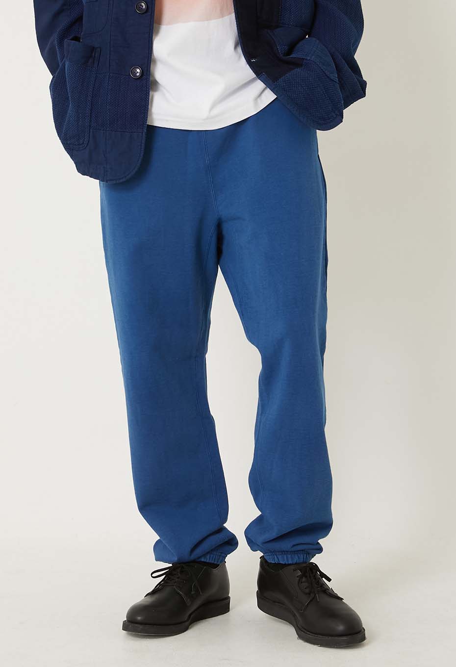 オーガニックウラケ テゾメ スウェットパンツ ユニセックス - BLUE