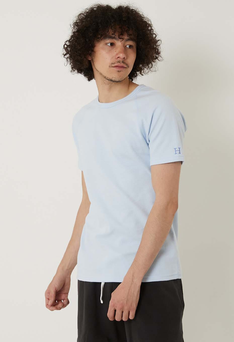 ストレッチフライス ショートスリーブ Tシャツ - LIGHT BLUE