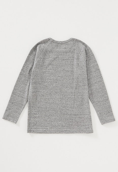 キッズ ストレッチフライス ロングスリーブ Tシャツ - GREY