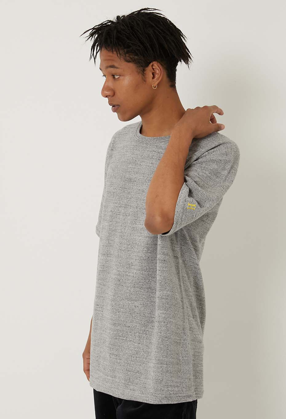 Stretch Fraise Comfortable short sleeve T-shirt - GREY