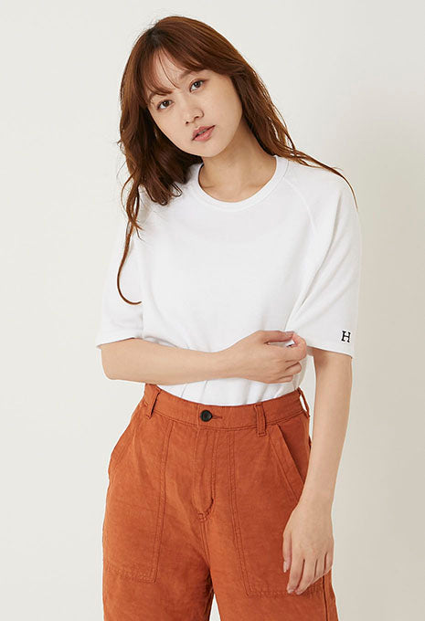 Stretch Fraise Relaxed-fit SS T-shirt Women - WHITE