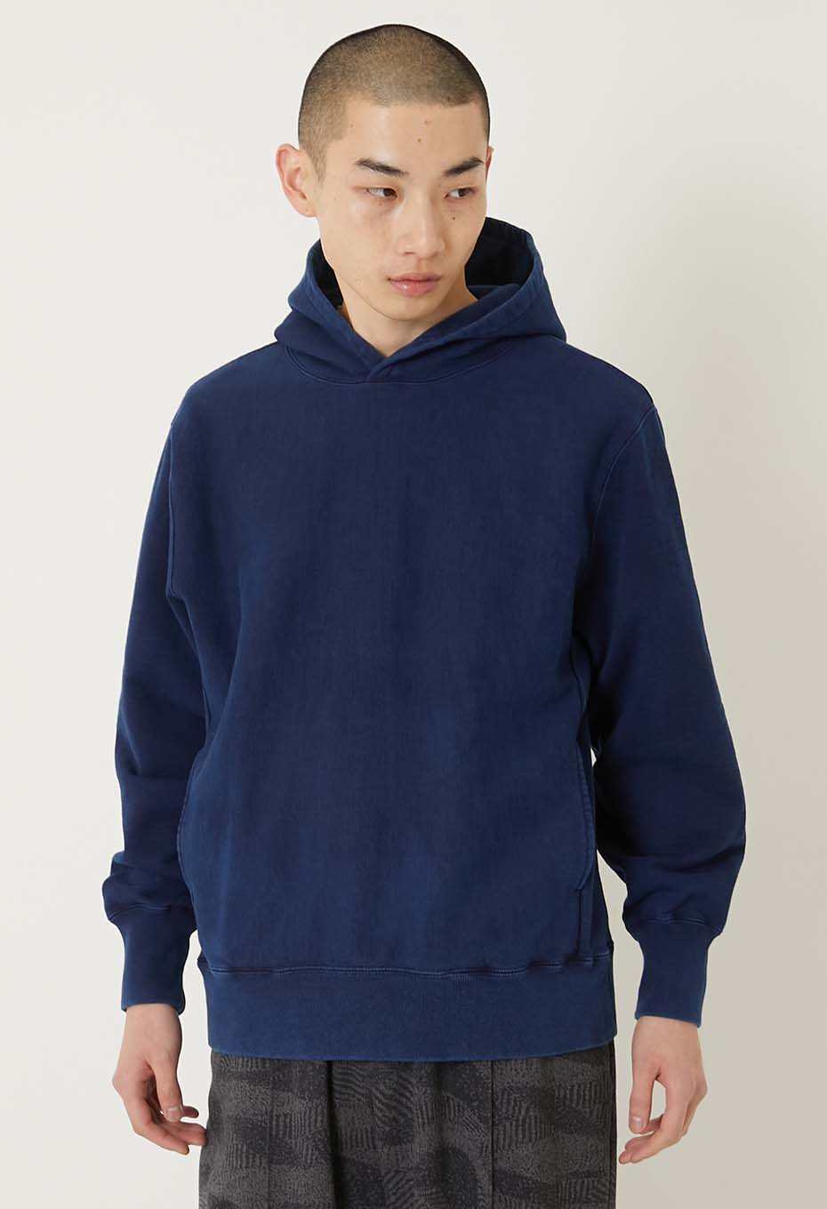オーガニックウラケ テゾメ スウェットプルフーディ - INDIGO