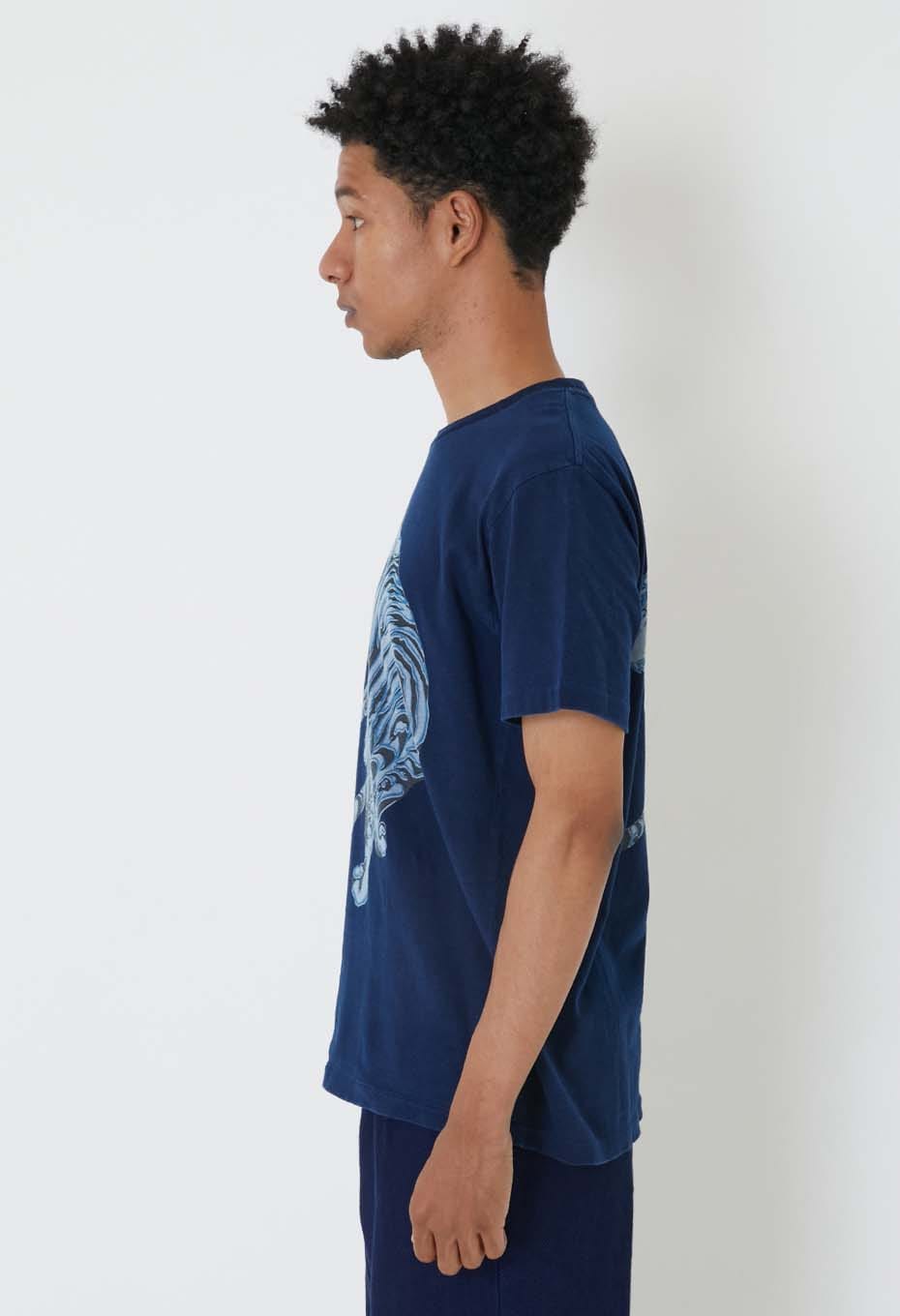 ミカエリタイガー バッセンTシャツ - INDIGO