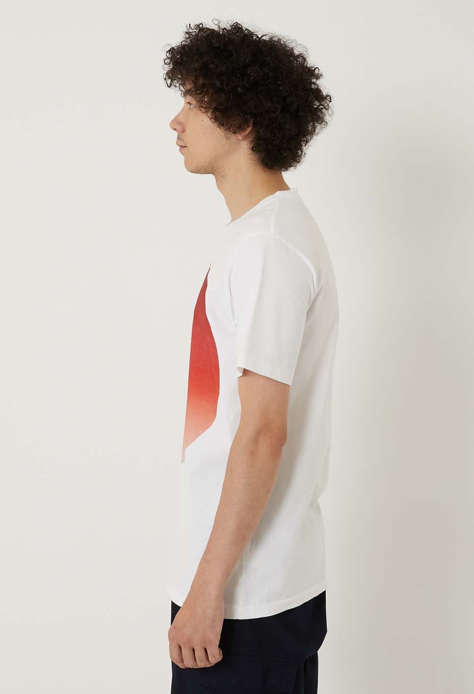 オオマルグラデーション ショートスリーブ Ｔシャツ - RED