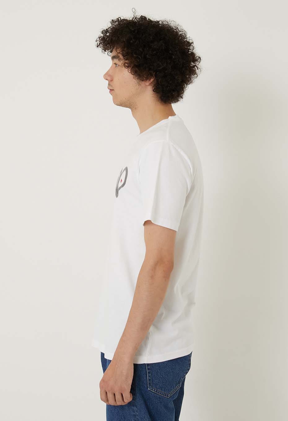 Bokashi Heart T-shirt - WHITE