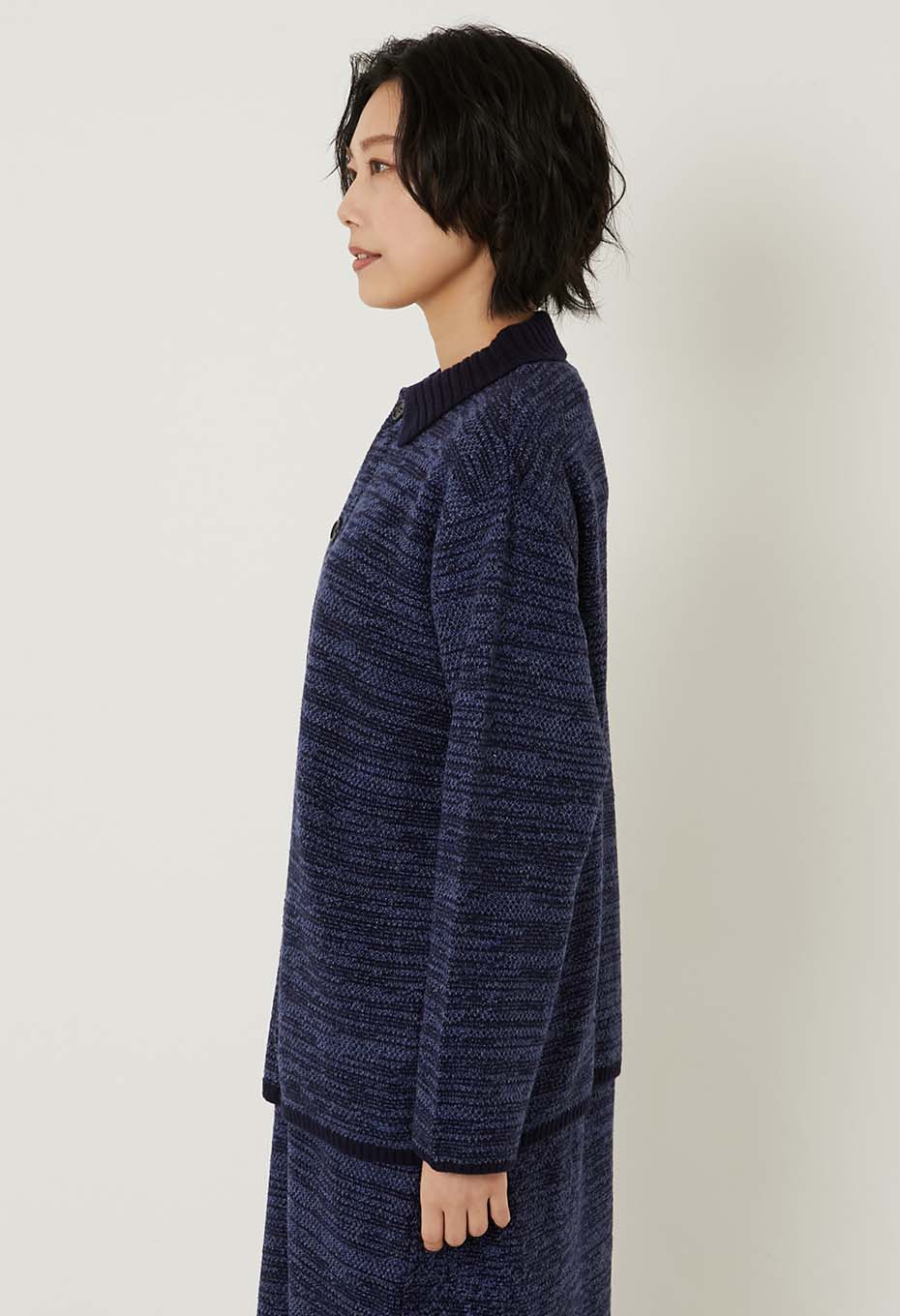 マチアカリ カノコニット カーディガン ウイメンズ - NAVY