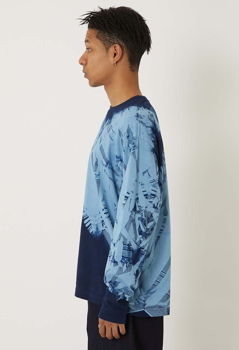 ホンアイイタジメ ロングスリーブTシャツ - INDIGO