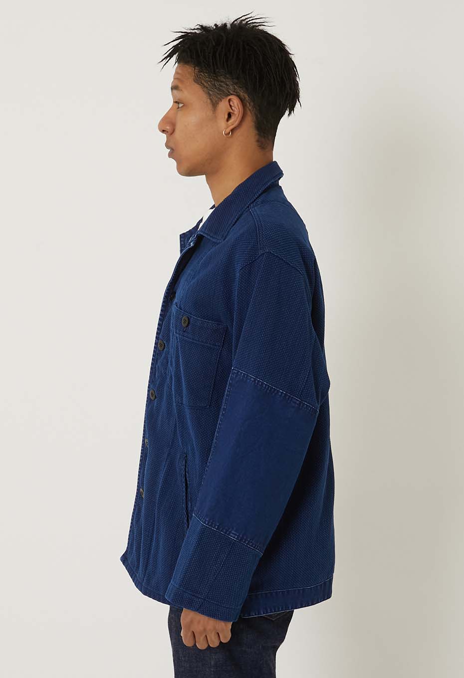 カセゾメサシコ ファティーグシャツ - INDIGO