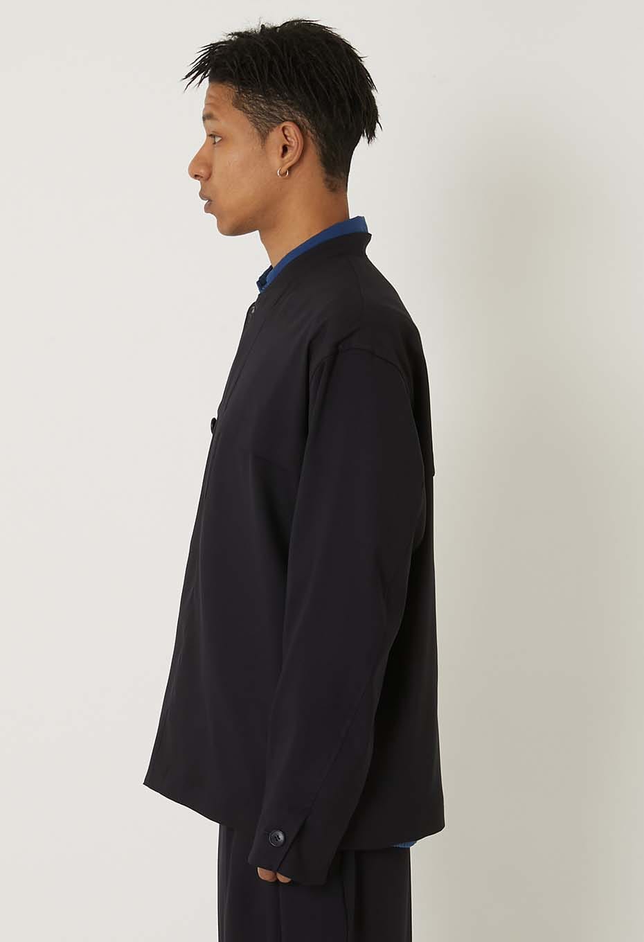 Stretch dry twill crew jacket - DARK NAVY