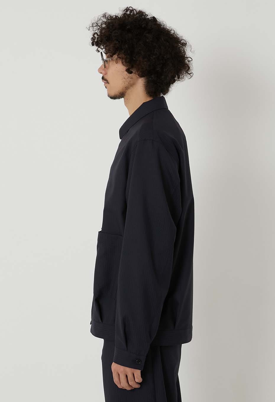 ウールドビーサシコ シャツジャケット - DARK NAVY