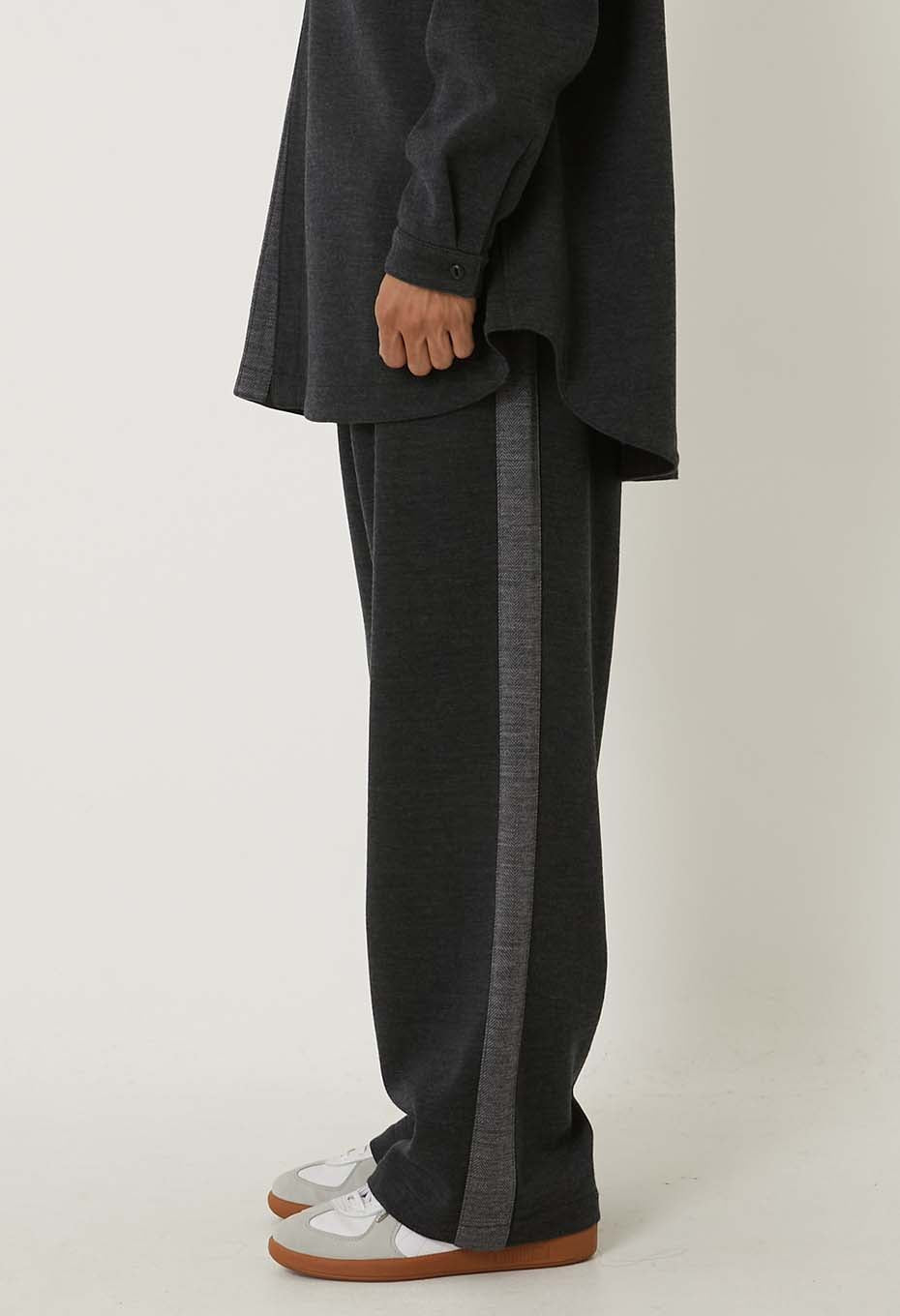 Double face jersey track pants - CH GRAY