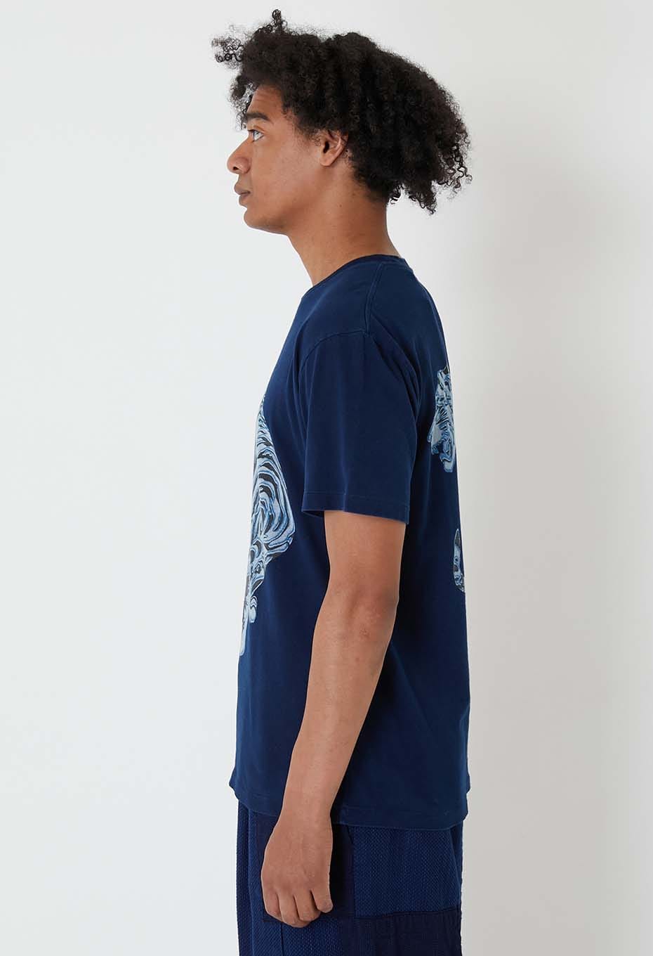 ミカエリタイガー バッセンTシャツ - INDIGO