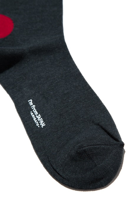 JAPAN FLAG バックスタイルソックス - CH GREY