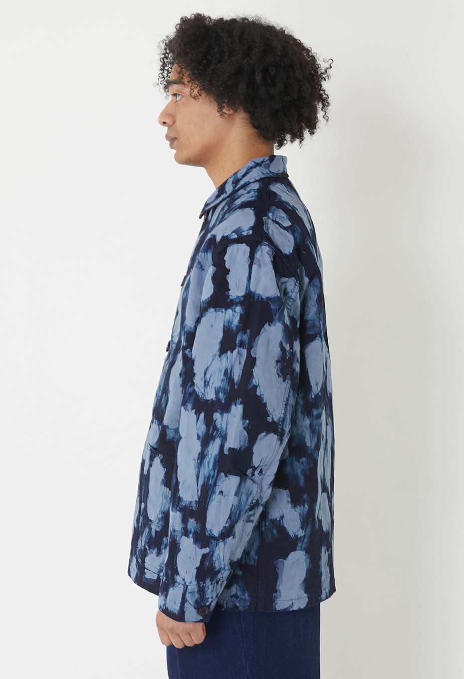 ロウケツシボリ カバーオール - NAVY