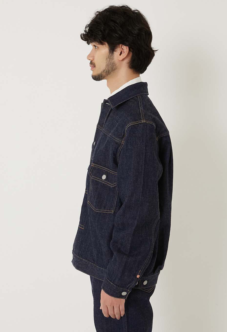 MODスーピマセルビッチデニム 2ndタイプ トラッカージャケット - INDIGO