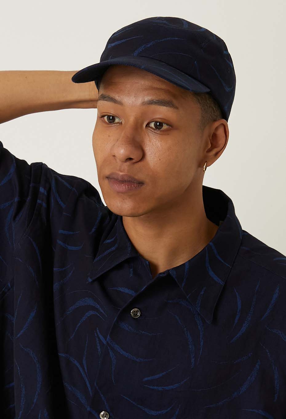 Indigo mebuki jacquard jet cap - INDIGO