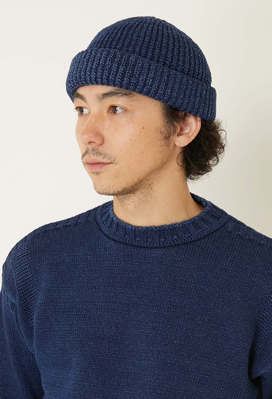 インディゴコットン ワッチキャップ - INDIGO