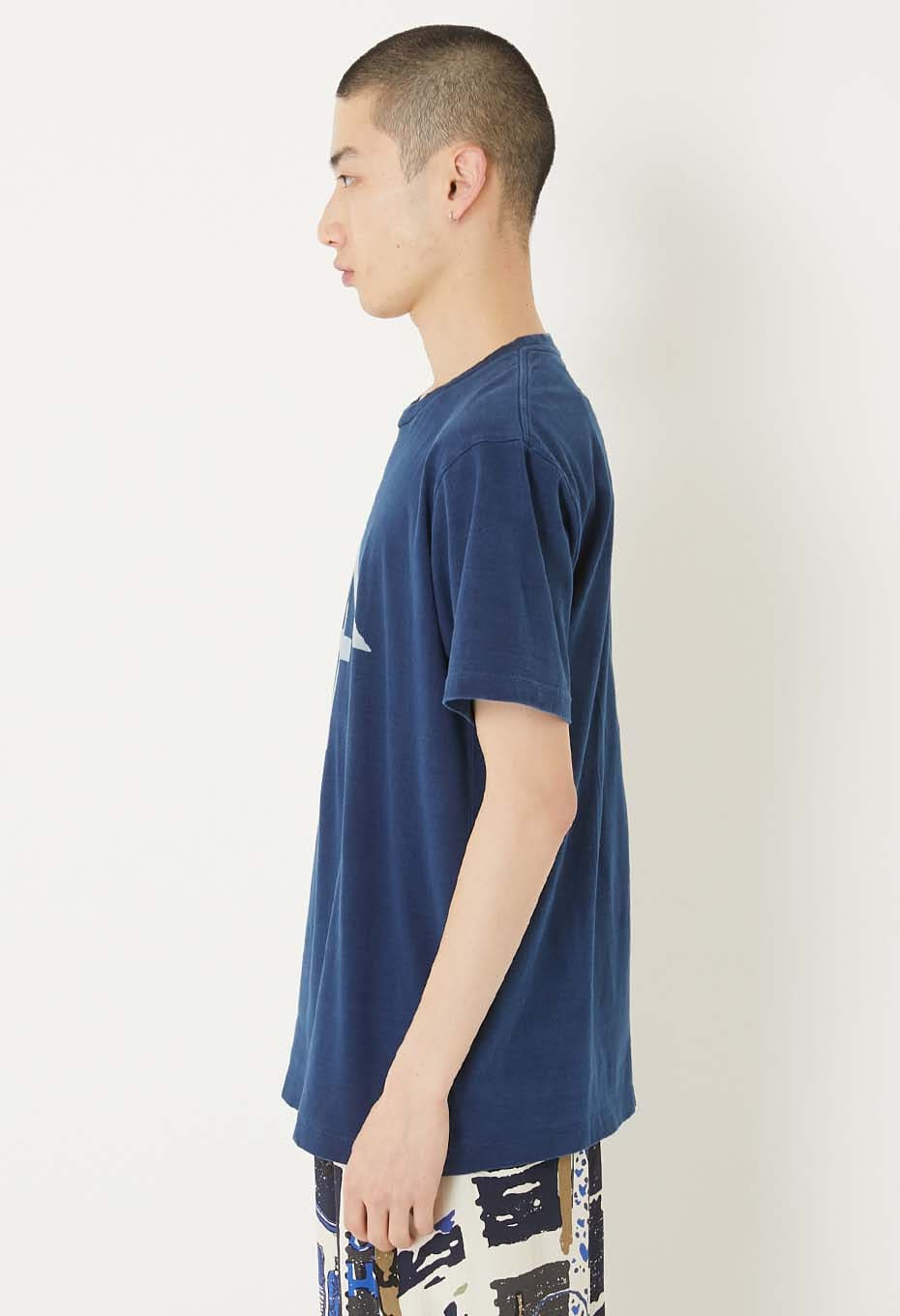 ヤマオバッセン インディゴ ショートスリーブTシャツ - INDIGO