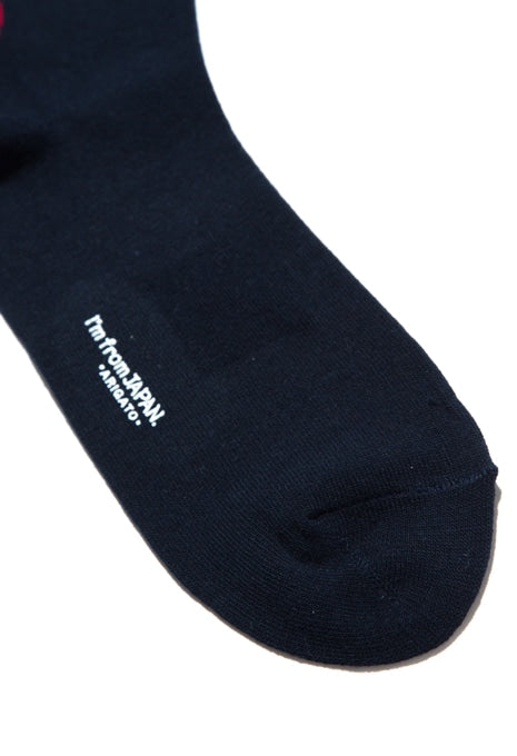 JAPAN FLAG バックスタイルソックス - NAVY