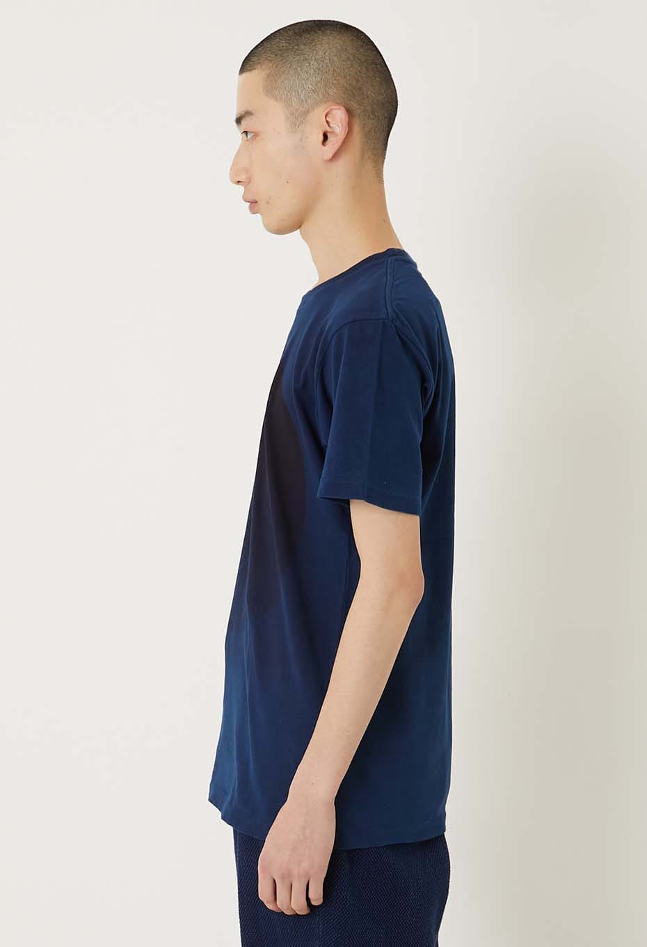 REWORK Omaru Indigo Short Sleeve T-shirt - INDIGO