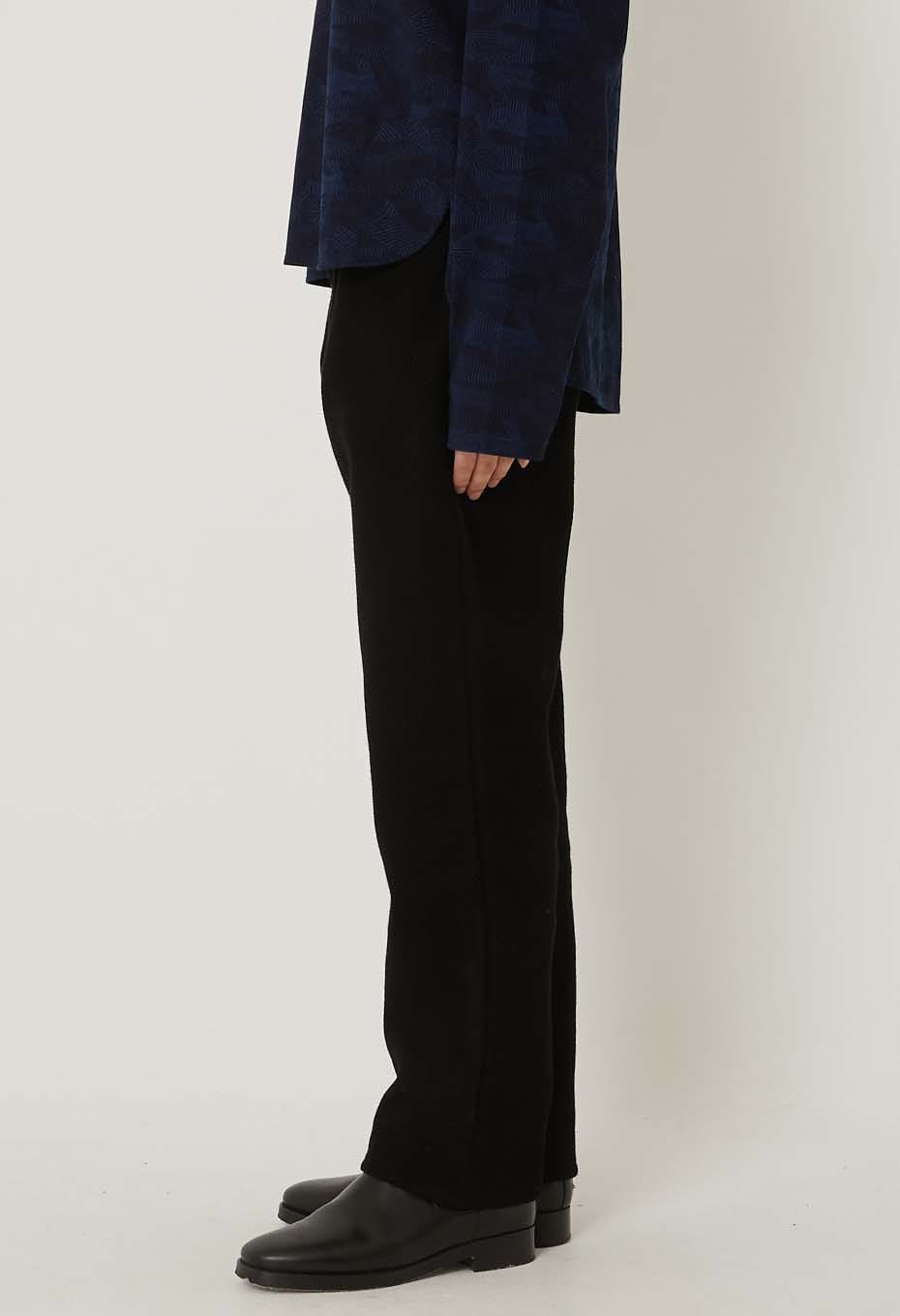 Nijuorisashiko Dark Black 5 Pocket Pants Women's - BLACK