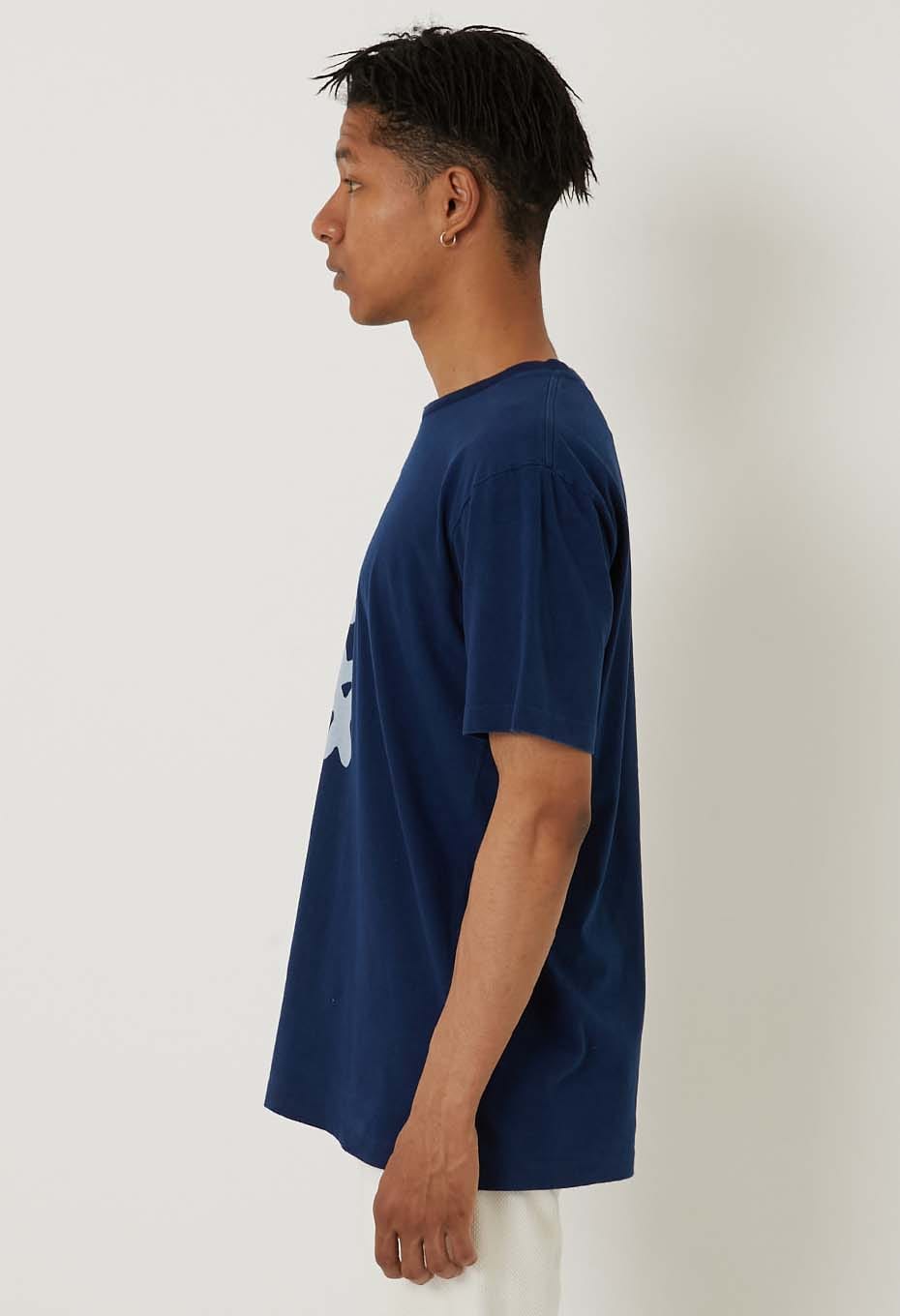Kanteiryu Mutekibassen Indigo Short Sleeve T-shirt - INDIGO