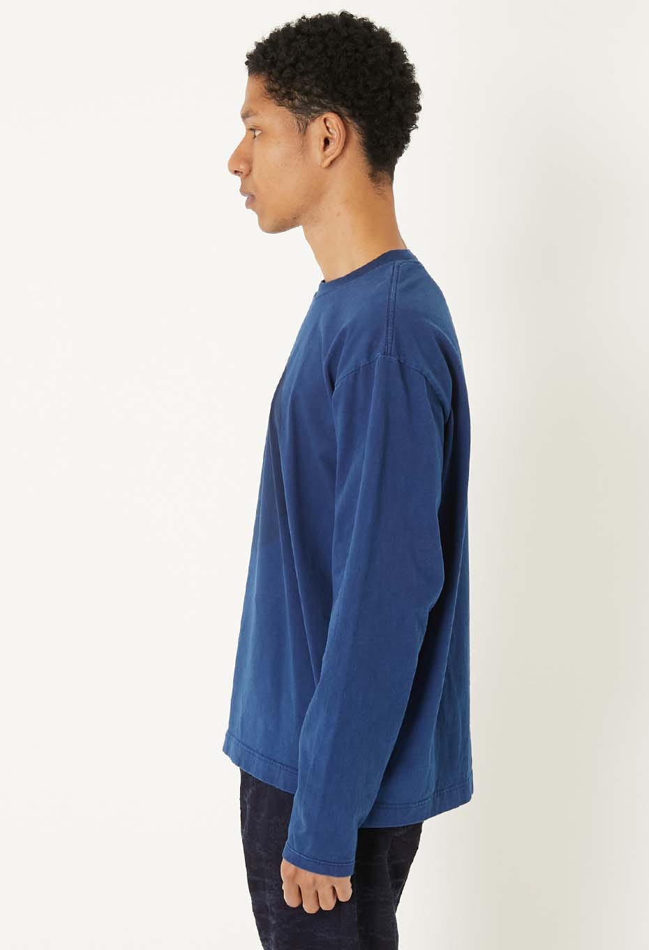 Indigo Oomaru Print Long Sleeve T-shirt - B