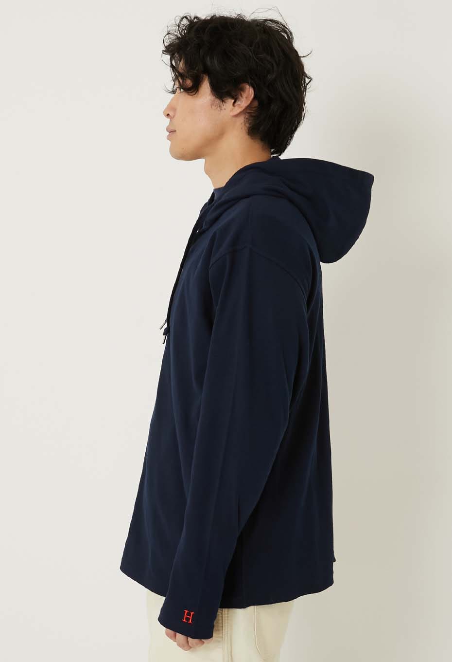 ストレッチフライス 9.5oz ZIPUP パーカー - DARK NAVY