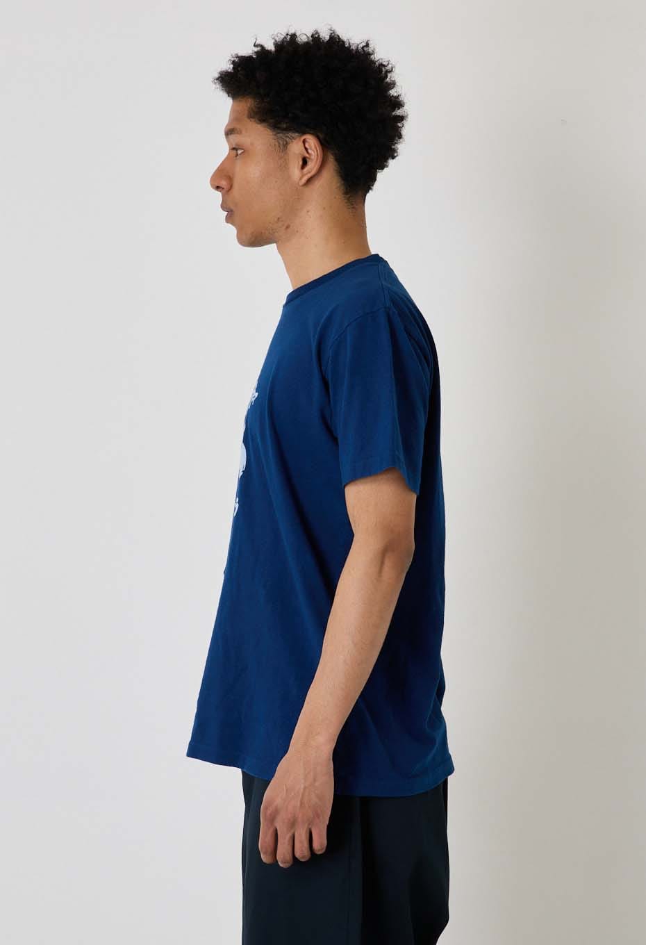 Fukuokura Indigo Bassen T-shirt - INDIGO
