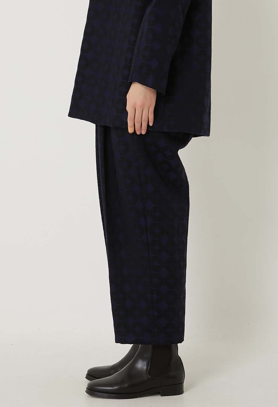 シッポウジャカードタックパンツ ウィメンズ - DARK NAVY