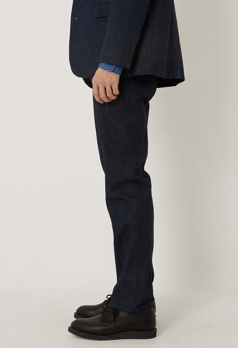 ウォッシュストレッチデニム トラウザーズ - INDIGO