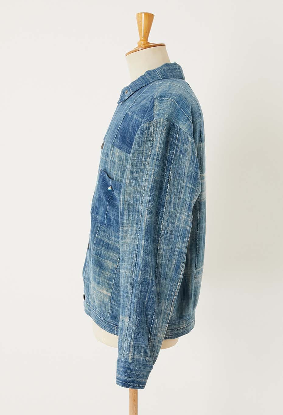 JAPAN DORAKU REWORK AFRICAN INDIGO ANTIQUE トラッカージャケット - B