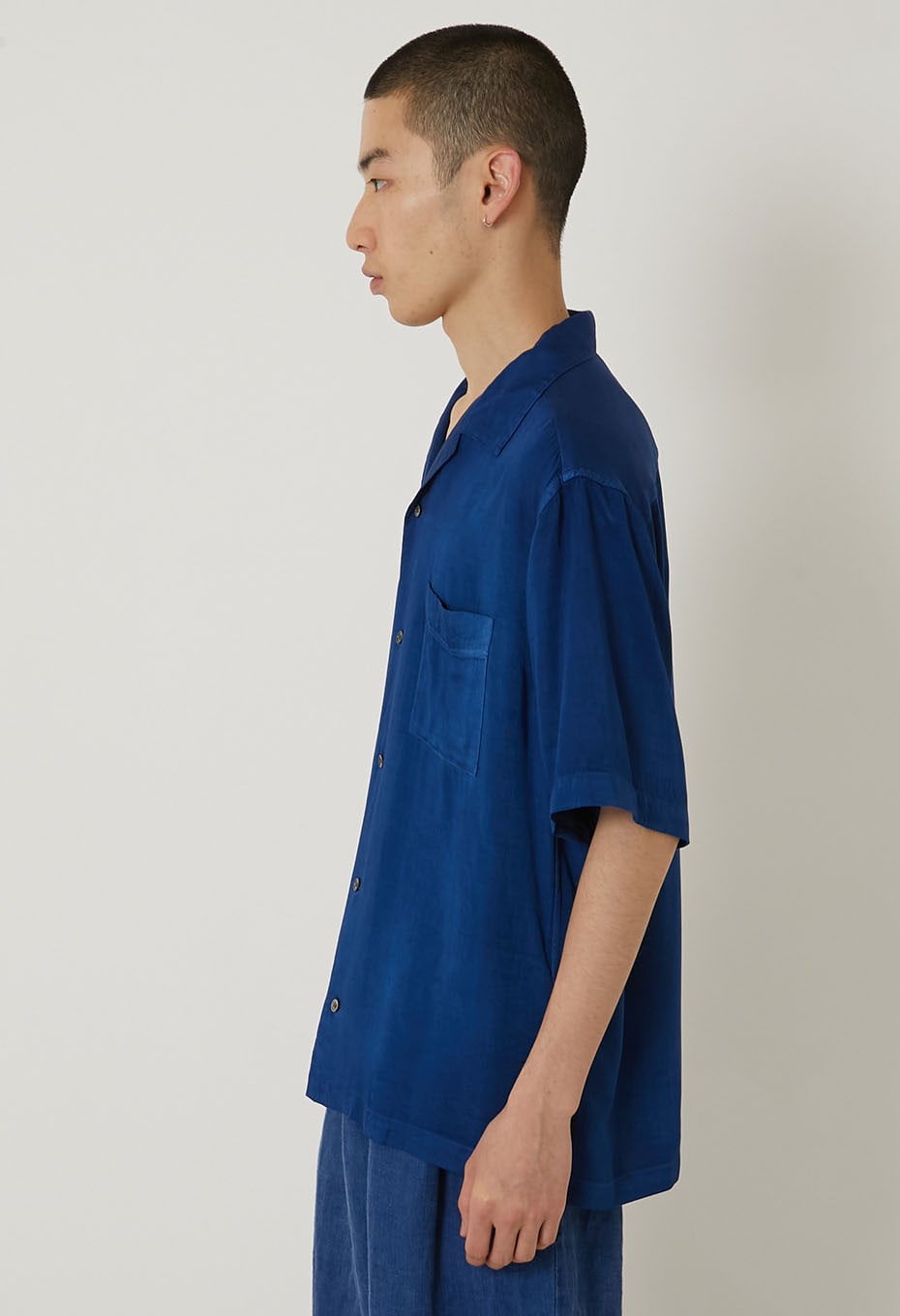 Woven Pure Indigo Tezome Aloha - INDIGO