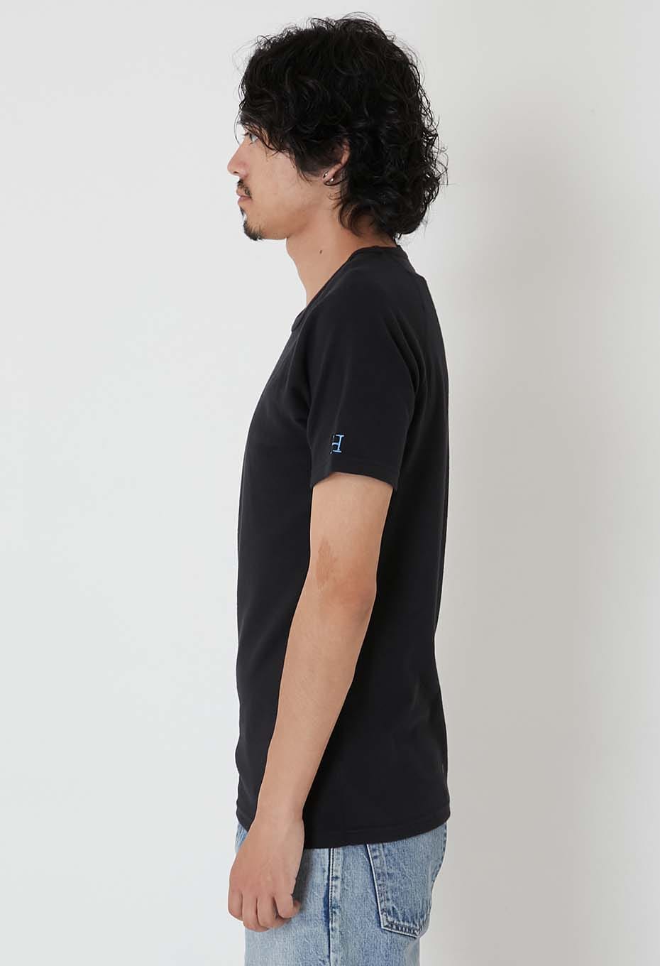 ストレッチフライス ショートスリーブ Tシャツ - BLACK