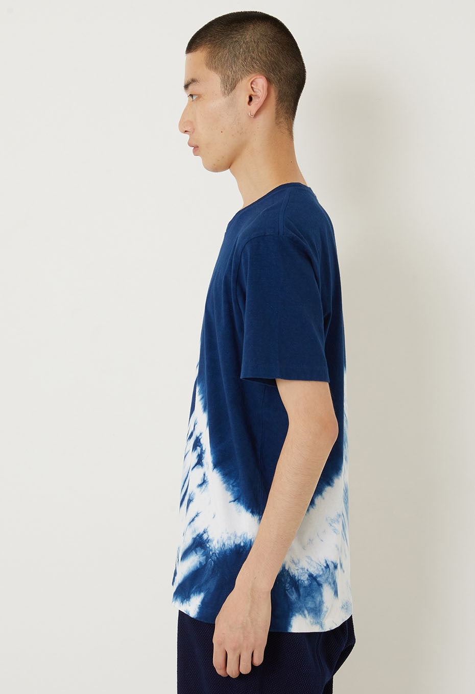 ホンアイ マルマキシボリTシャツ - INDIGO