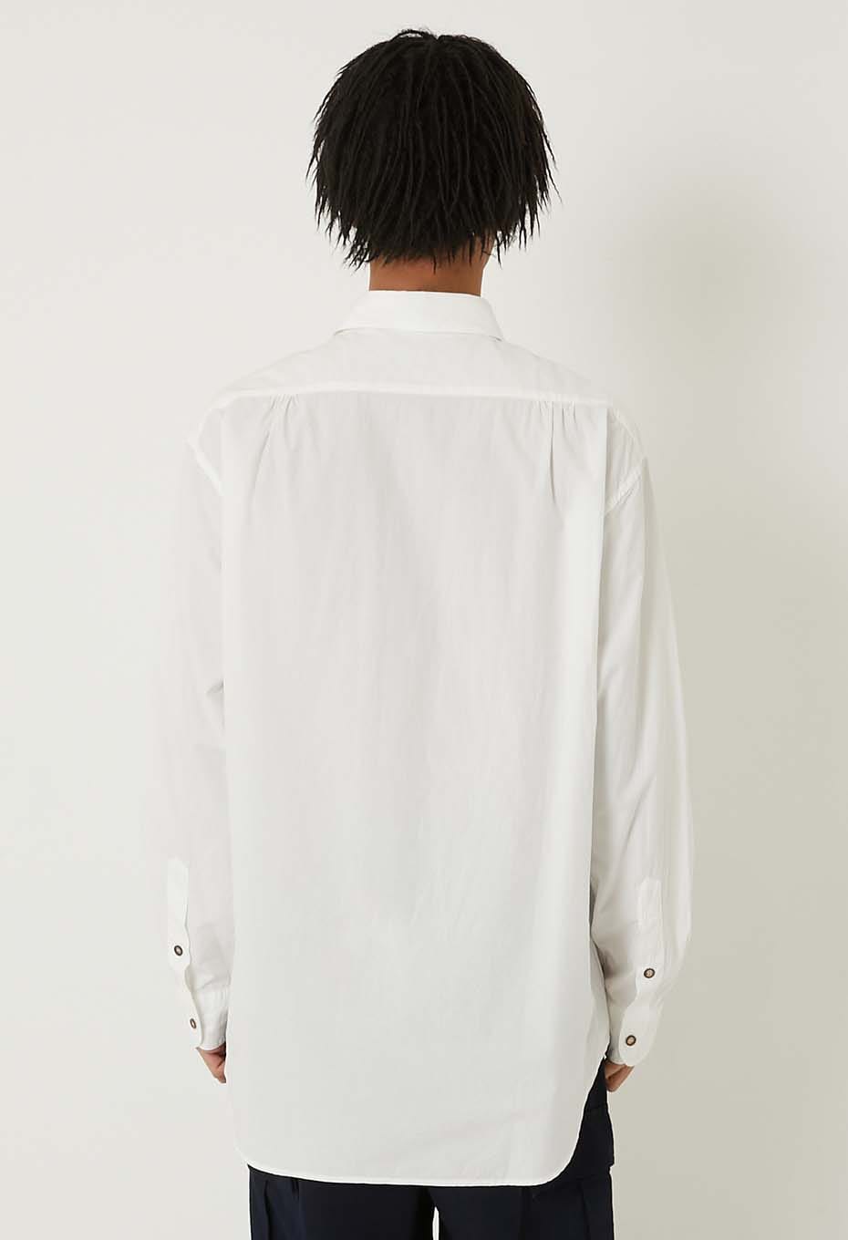 オーガニックコットン レギュラーカラー シャツ - WHITE