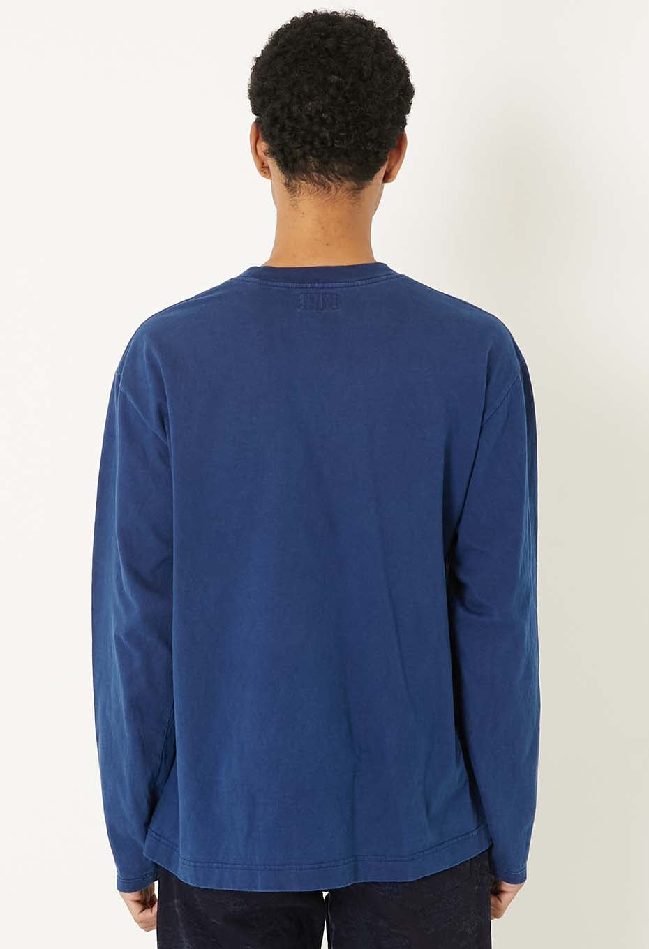 Indigo Oomaru Print Long Sleeve T-shirt - B