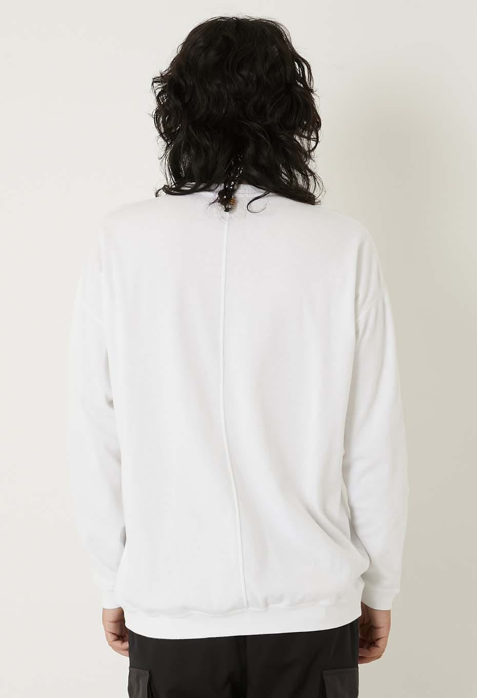 ストレッチフライス 9.5oz ヘムリブ ロングスリーブTシャツ - WHITE