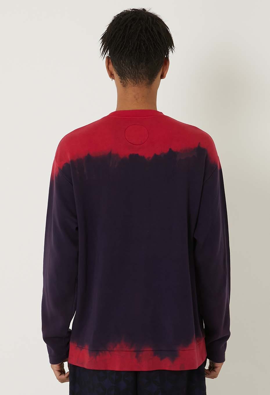 エイトロックスムース インディゴムラゾメ ロングスリーブTシャツ - RED