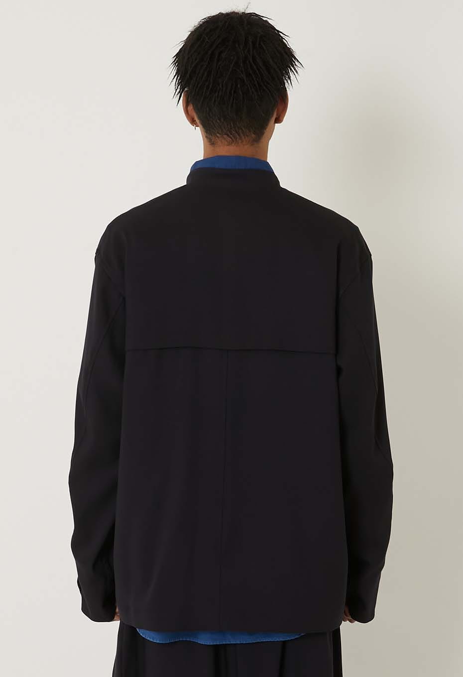 Stretch dry twill crew jacket - DARK NAVY