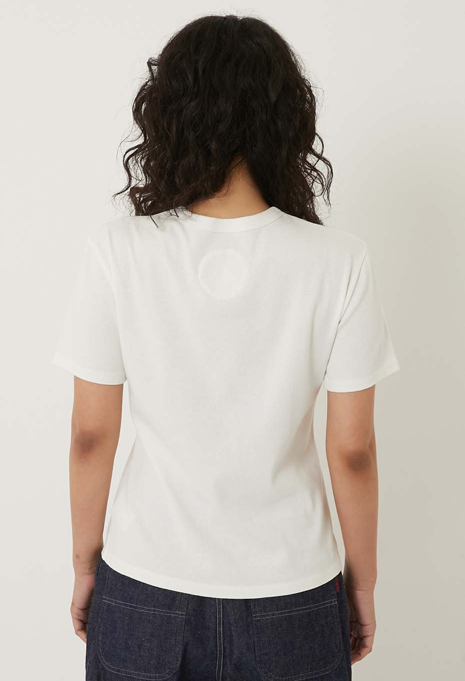 オーガニックコットン ソフトフライス Tシャツ ウィメンズ - WHITE