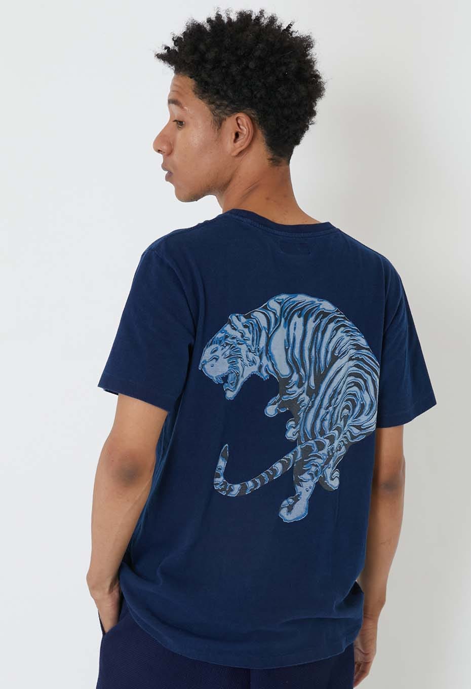 ミカエリタイガー バッセンTシャツ - INDIGO