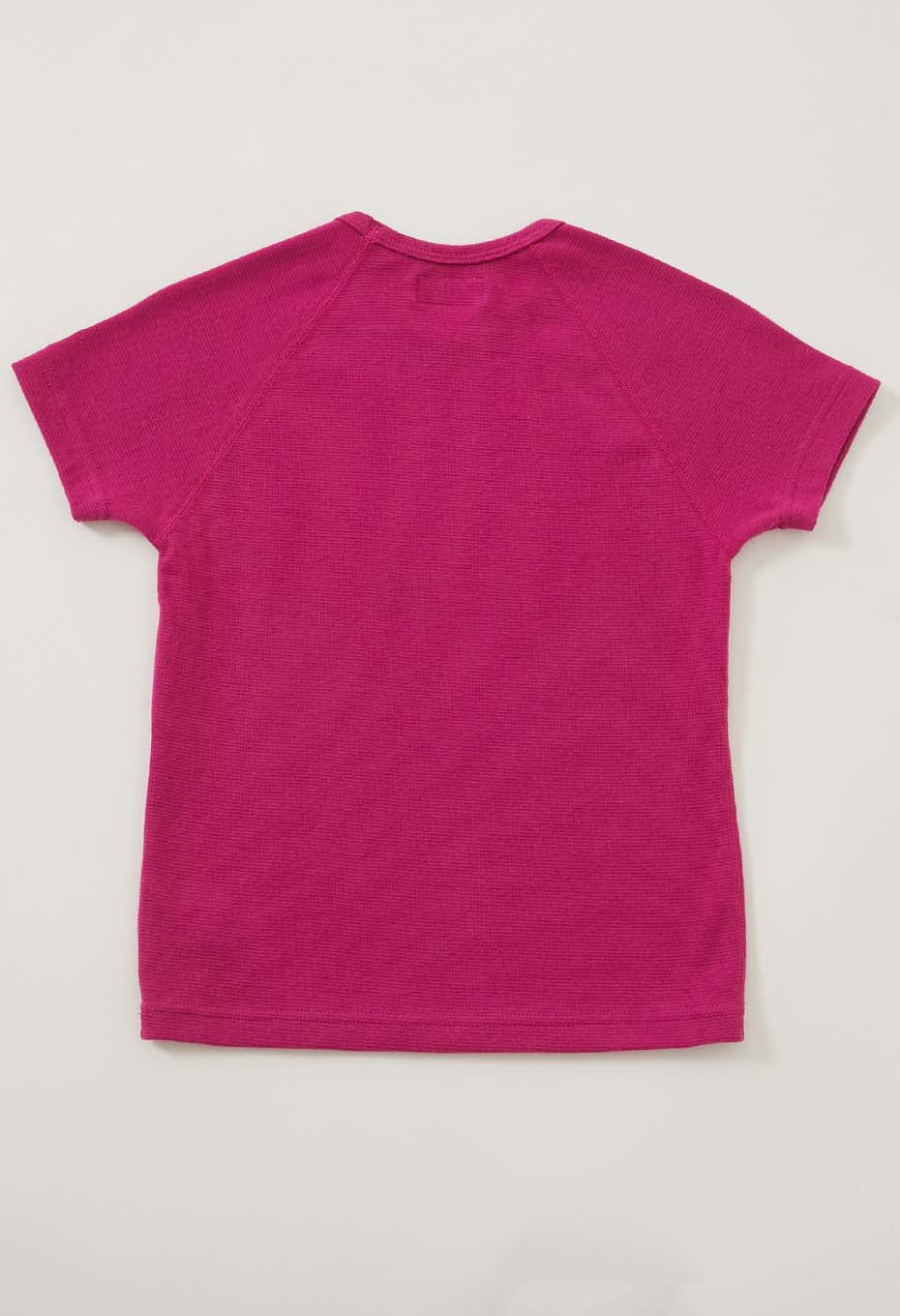 キッズ ストレッチフライス ショートスリーブ Tシャツ - DARK PINK