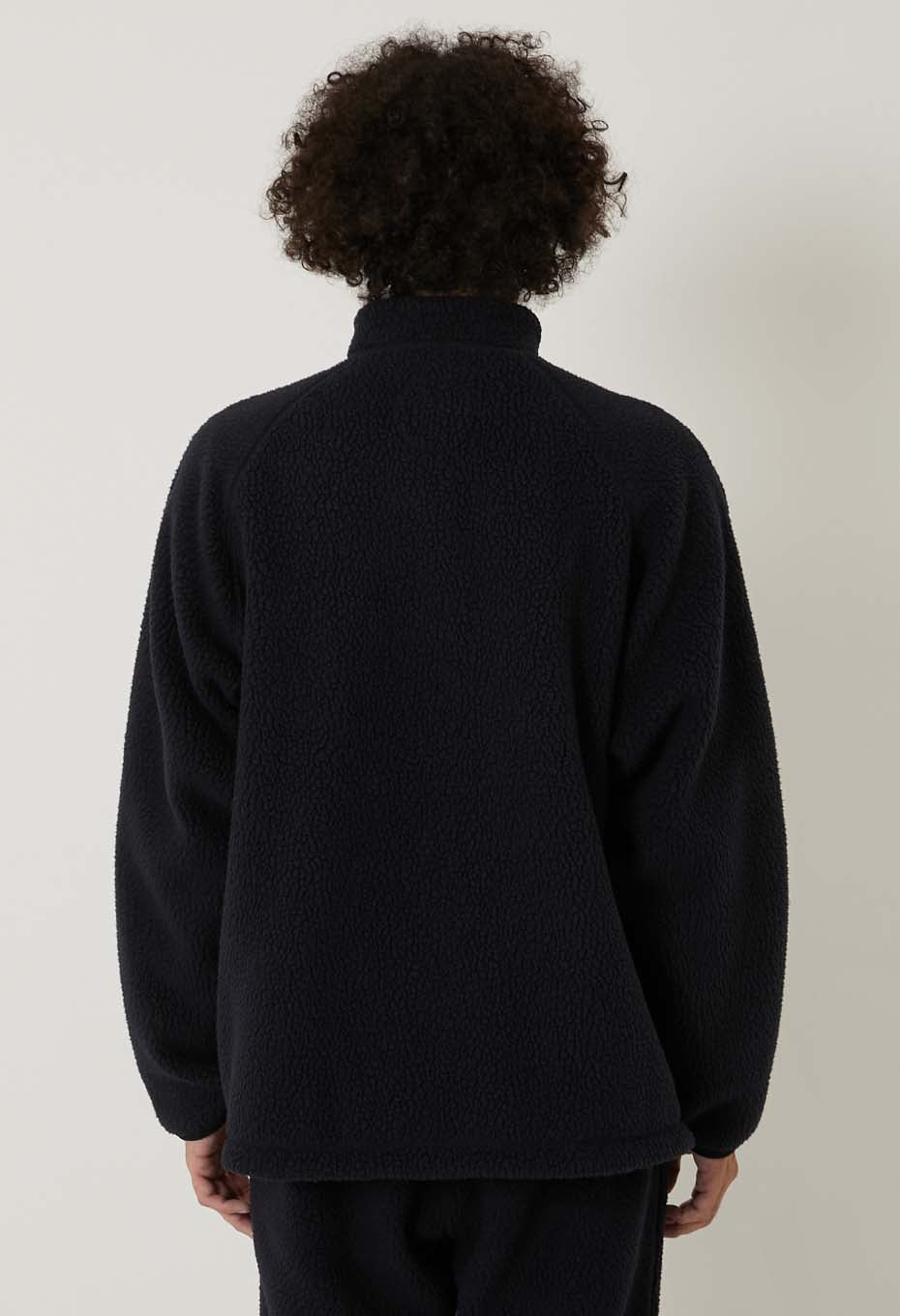 Polartec フリース スタンドカラー ジャケット ユニセックス - NAVY