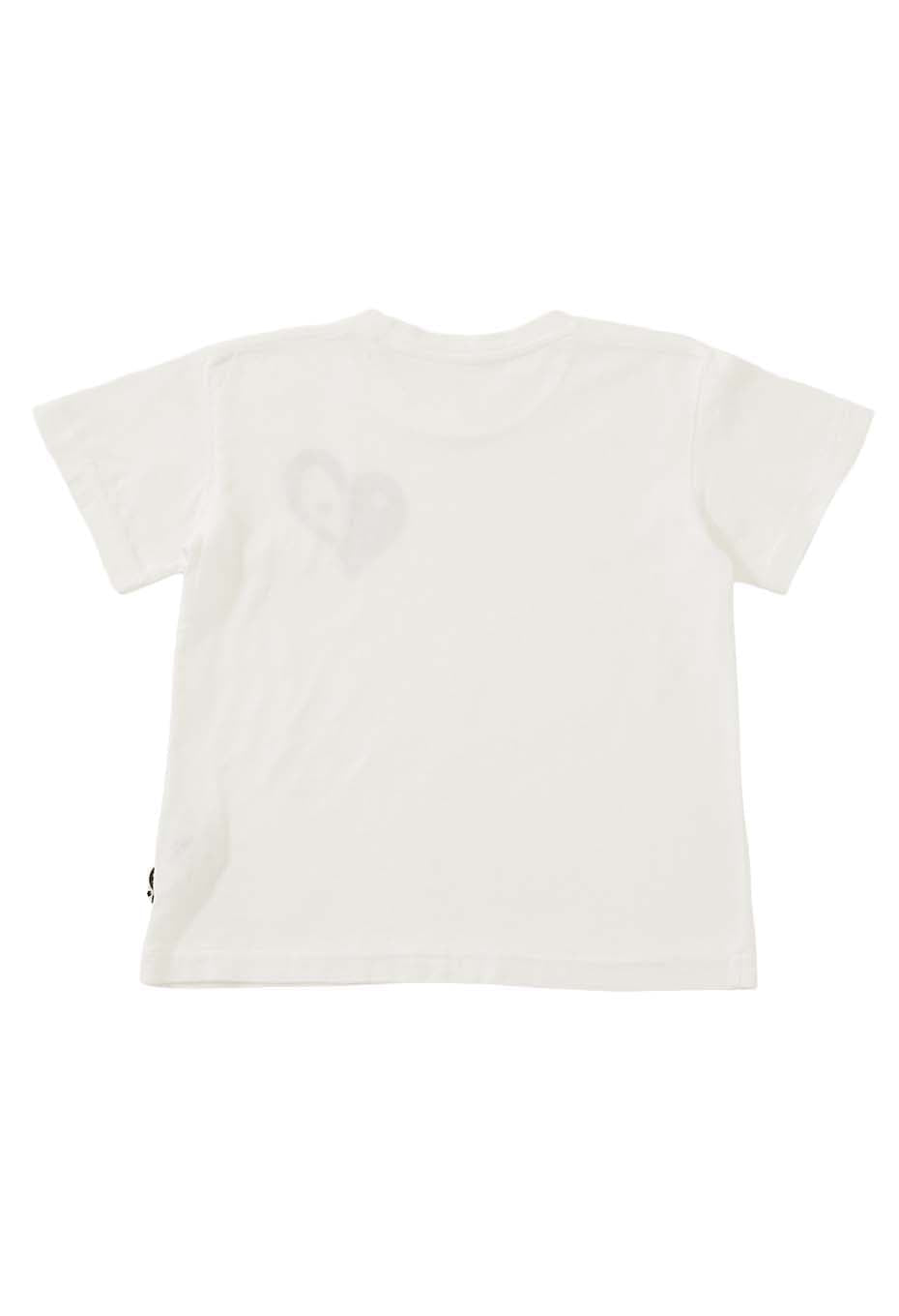 Kids Bokashi Heart T-shirt - WHITE
